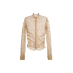 Schiaparelli Draped Shirt in Gold