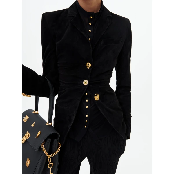 Schiaparelli Draped Tailored Jacket, view 5