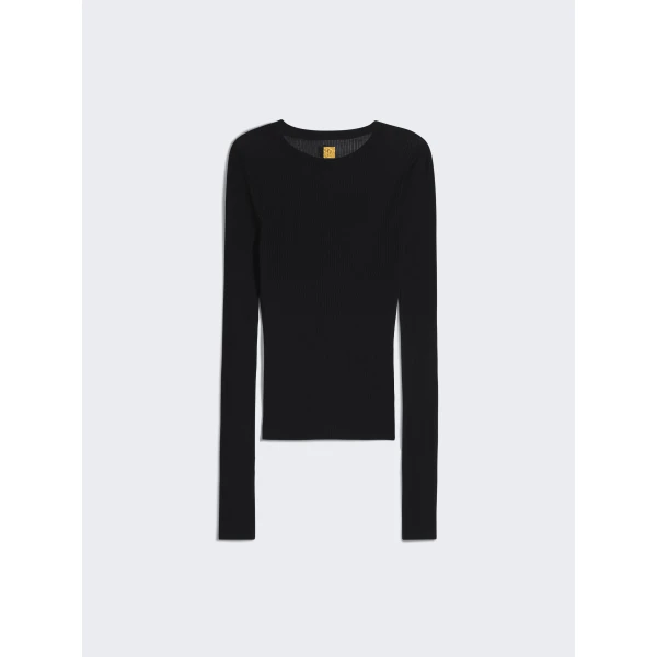 Schiaparelli Fine-Ribbed T-Shirt Knit, view 2