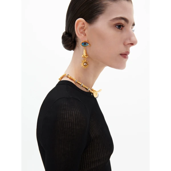 Schiaparelli Fine-Ribbed T-Shirt Knit, view 5