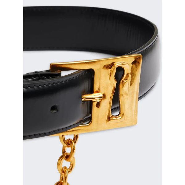 Schiaparelli Gusset Chain Keyhole Belt, view 2