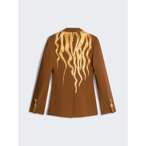 Schiaparelli Hair Embroidery Padlock Jacket, view 2
