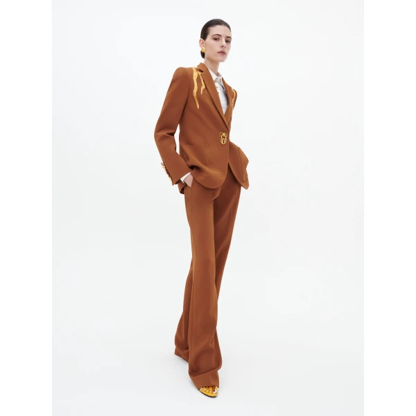 Schiaparelli Hair Embroidery Padlock Jacket, view 3
