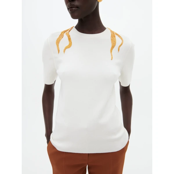 Schiaparelli Hair Embroidery Top, view 5