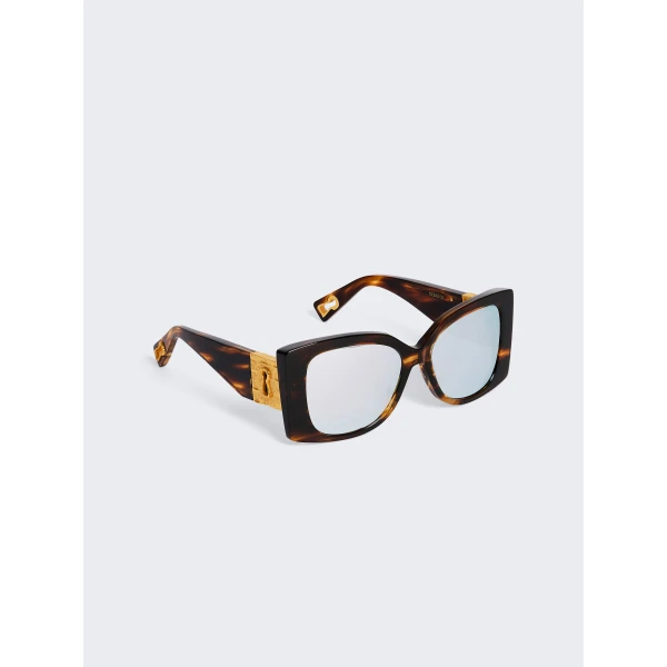 Schiaparelli Keyhole Tortoise Sunglasses, view 2