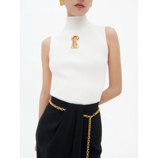 Schiaparelli Long Chain Skirt, view 6