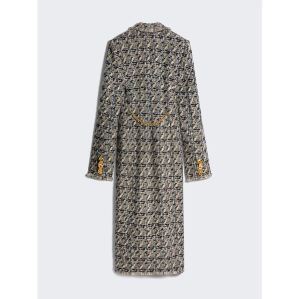 Schiaparelli Long Double-Breasted Coat in Multicouleur, view 2
