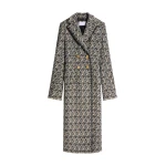 Schiaparelli Long Double-Breasted Coat in Multicouleur