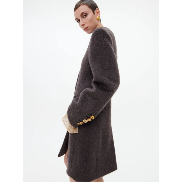 Schiaparelli Mao Collar Coat, view 5