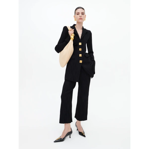 Schiaparelli Straight-Cut Trompe L’Oeil Knit Jacket, view 3