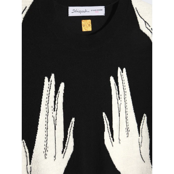 Schiaparelli Trompe-L’Œil Hand Top, view 2