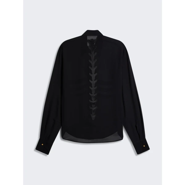 Schiaparelli Trompe-L’Œil Shirt in Noir, view 2