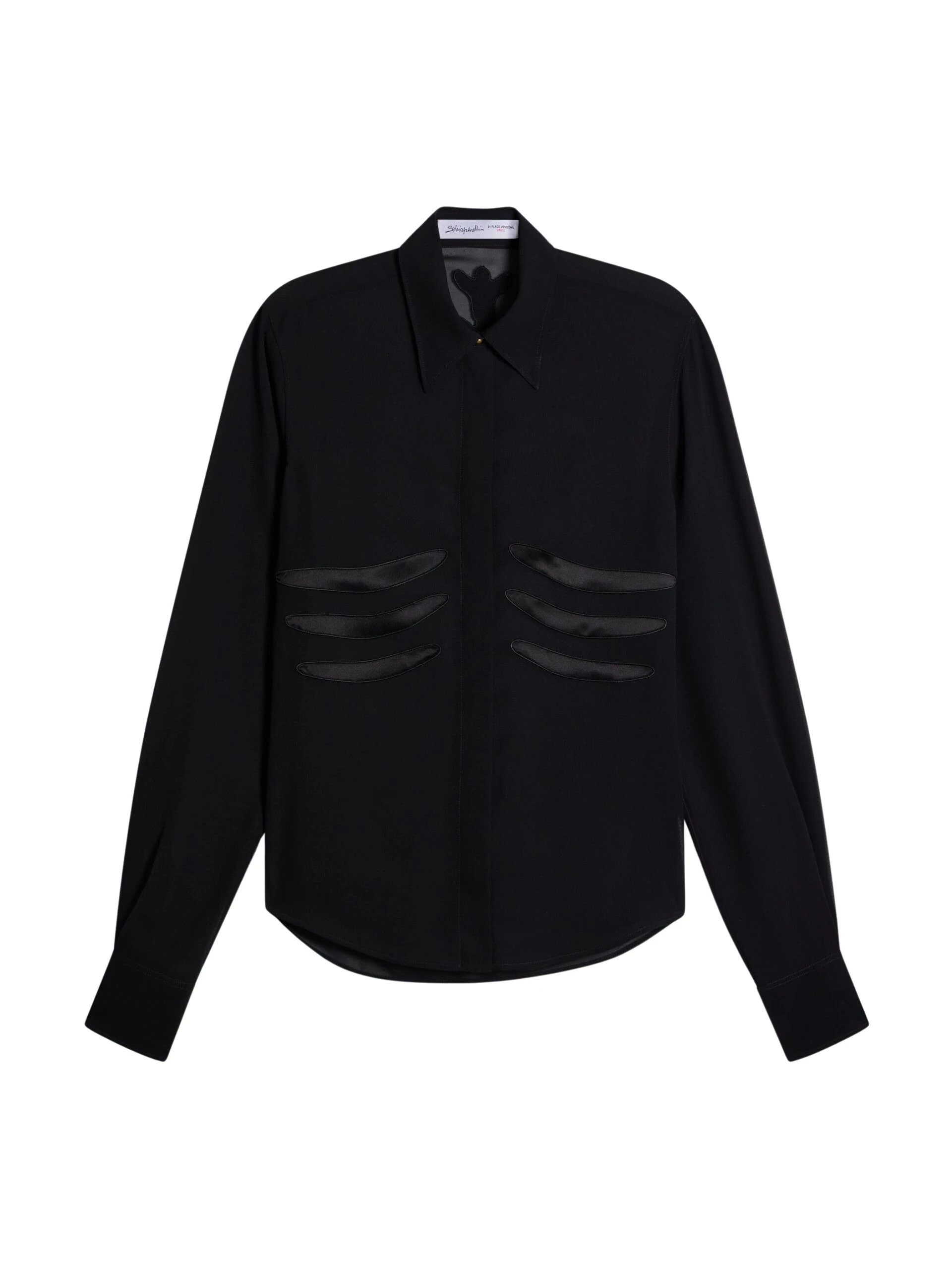 Schiaparelli-Schiaparelli-Trompe-LOEil-Shirt-in-Noir-scaled55212_nobg Schiaparelli Trompe-L’Œil Shirt in Noir