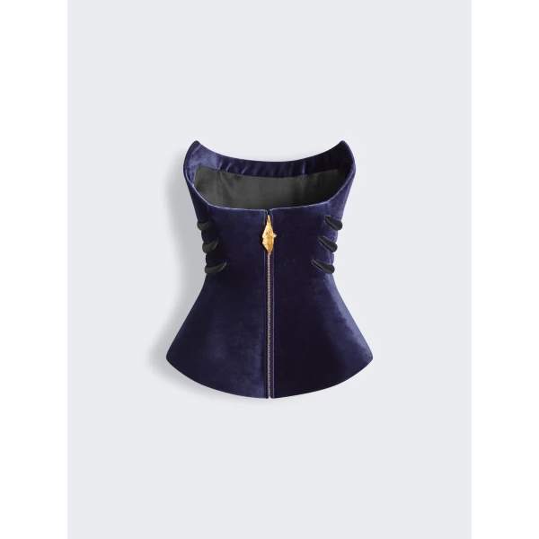Schiaparelli Trompe L’Oeil Bustier Top, view 2
