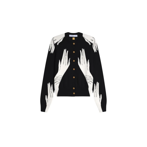 Schiaparelli Trompe L’Oeil Hand Cardigan
