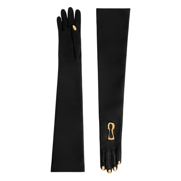 Schiaparelli Trompe L’Oeil Long Leather Gloves