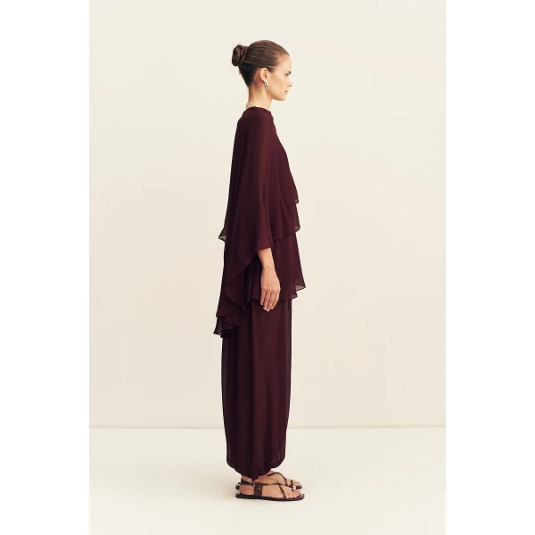 Shona Joy Amina Asymmetrical Tiered Top, view 5