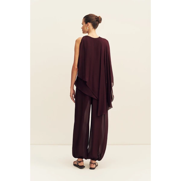 Shona Joy Amina Asymmetrical Tiered Top, view 6