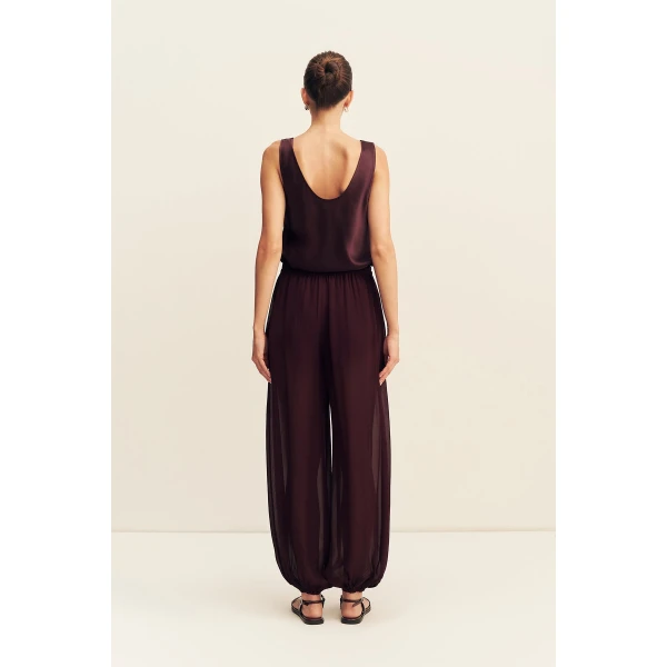 Shona Joy Amina Sheer Harem Pant, view 6