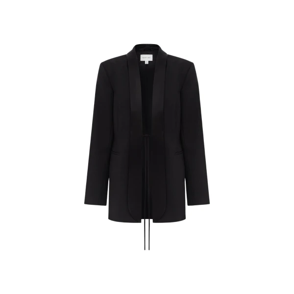 Benji Satin Contrast Tuxedo Blazer