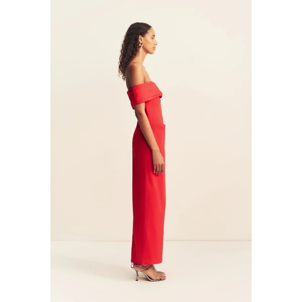 Shona Joy Campbell Off Shoulder Fitted Maxi Dress, view 5