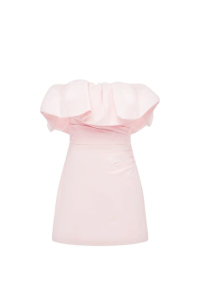 Shona Joy Campbell Strapless Bubble Mini Dress