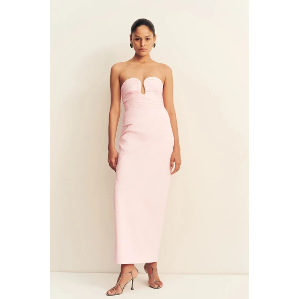 Shona Joy Campbell Strapless U Wire Maxi Dress, view 3