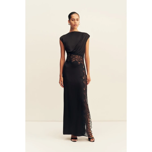 Shona Joy Eniko Lace Gathered Maxi Dress, view 2
