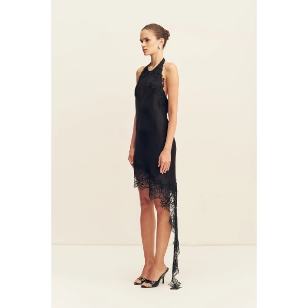 Shona Joy Eniko Lace Open Back Mini Dress, view 5