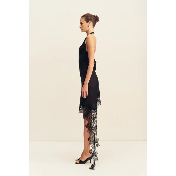 Shona Joy Eniko Lace Open Back Mini Dress, view 6