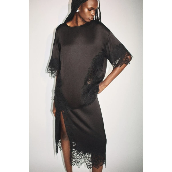 Shona Joy Eniko Lace T-shirt Top, view 3
