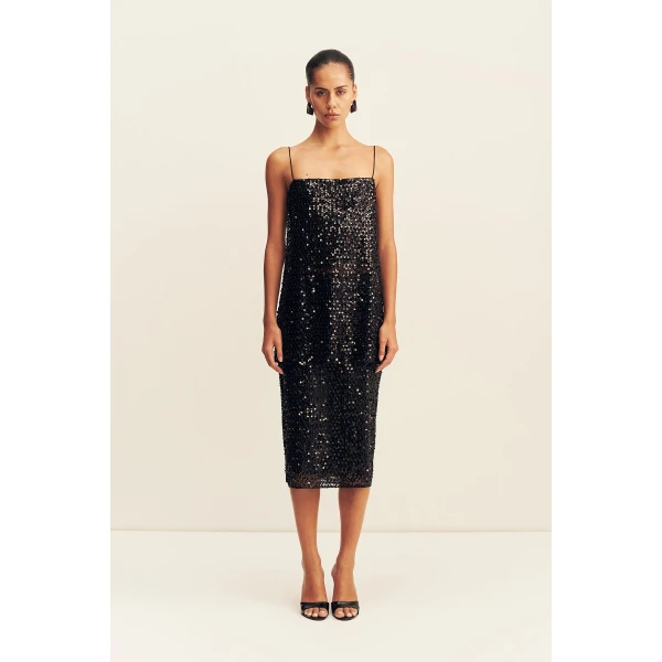 Shona Joy Everly Sequin Long Line Cami, view 2