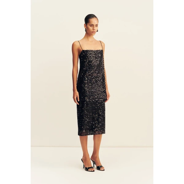 Shona Joy Everly Sequin Long Line Cami, view 5