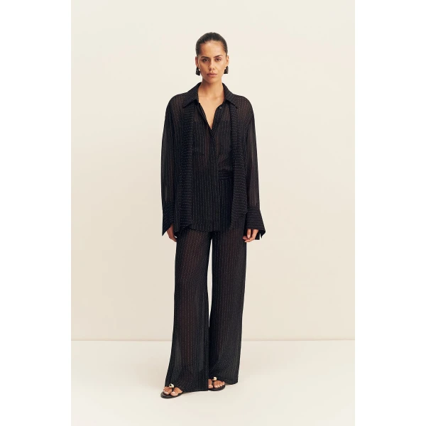 Shona Joy Irving Polka Dot Sheer Pant, view 2
