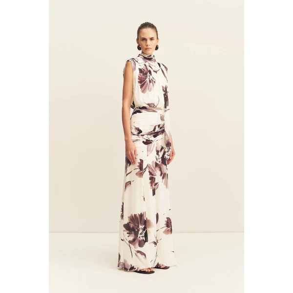 Shona Joy Marpessa Scarf Neck Maxi Dress, view 5