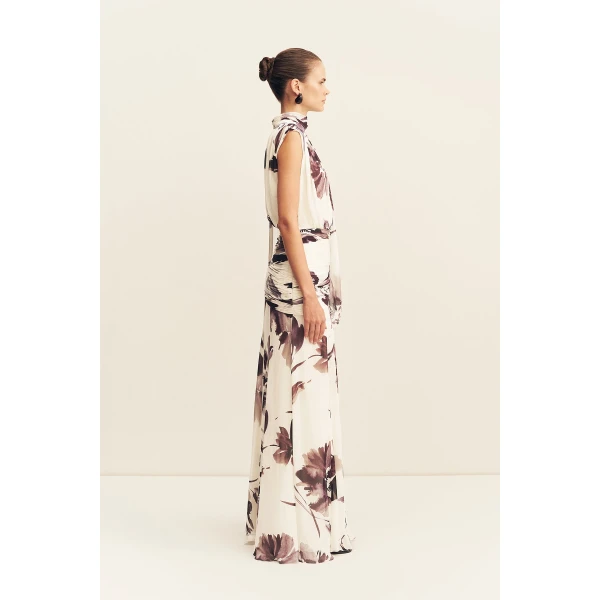 Shona Joy Marpessa Scarf Neck Maxi Dress, view 6