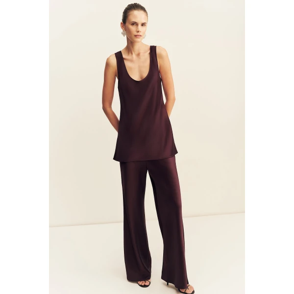 Shona Joy Savanna Bias Cut Pant, view 4