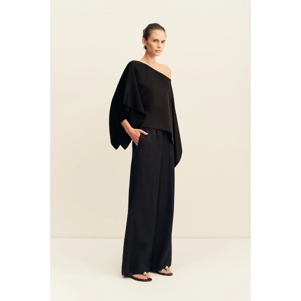 Shona Joy Savanna Draped Cape Top, view 4