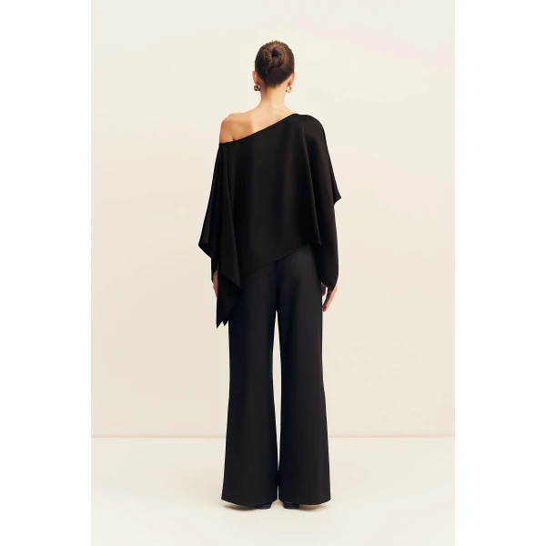 Shona Joy Savanna Draped Cape Top, view 6
