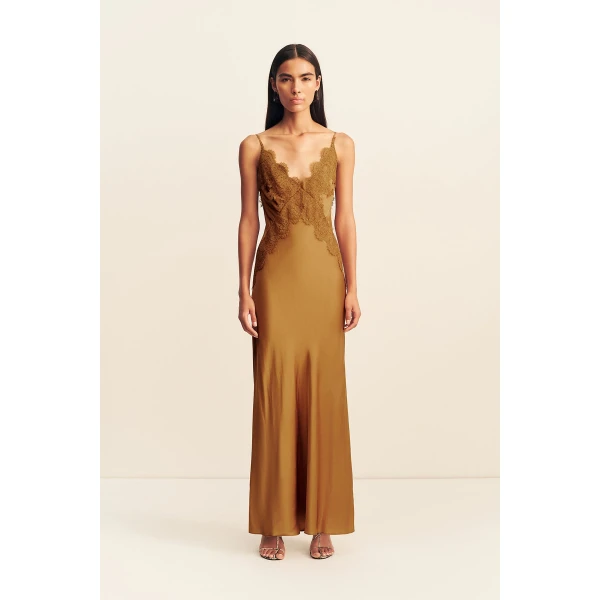 Shona Joy Simona Lace Slip Maxi Dress, view 2