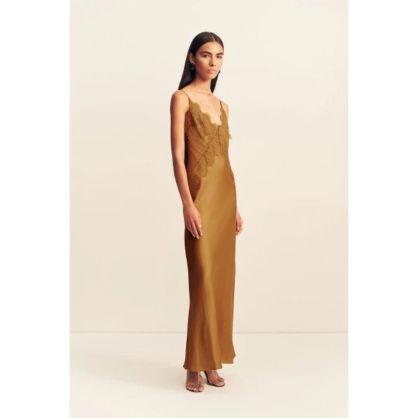 Shona Joy Simona Lace Slip Maxi Dress, view 4