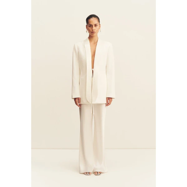 Shona Joy Solana Tuxedo Tie Blazer, view 2