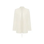 Shona Joy Solana Tuxedo Tie Blazer