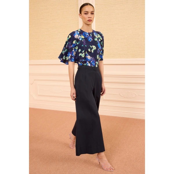 Ulla Johnson Ada Silk Blouse in Evening Bloom, view 2