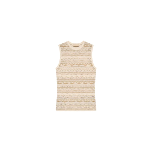 Ulla Johnson Alisa Knit Top in Conch
