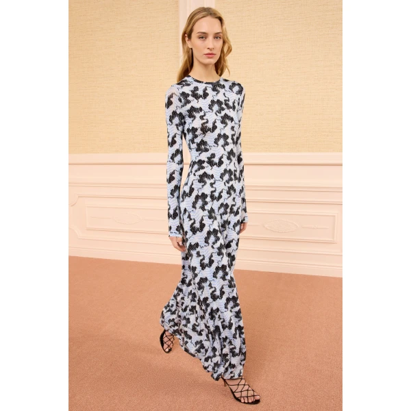 Ulla Johnson Amari Jersey Dress in Ciel, view 4