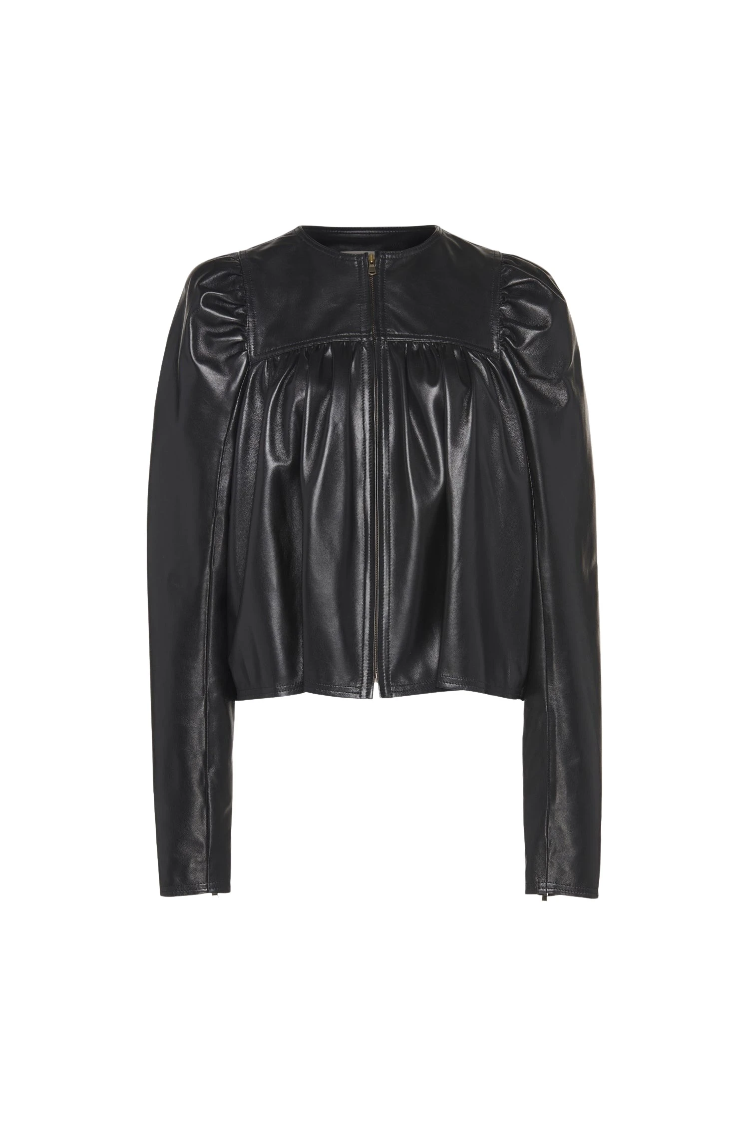Ulla-Johnson-Anouk-Zip-Up-Leather-Jacket-in-Noir52929_nobg Ulla Johnson Anouk Zip Up Leather Jacket in Noir