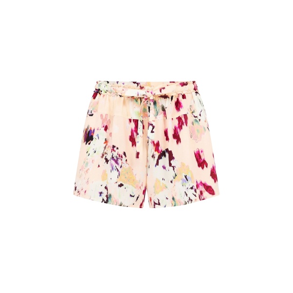 Ulla Johnson Aurielle Silk Shorts in Summer Garden