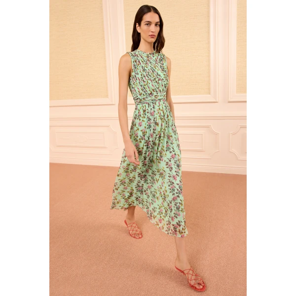 Ulla Johnson Celestina Silk Dress in Opaline, view 2