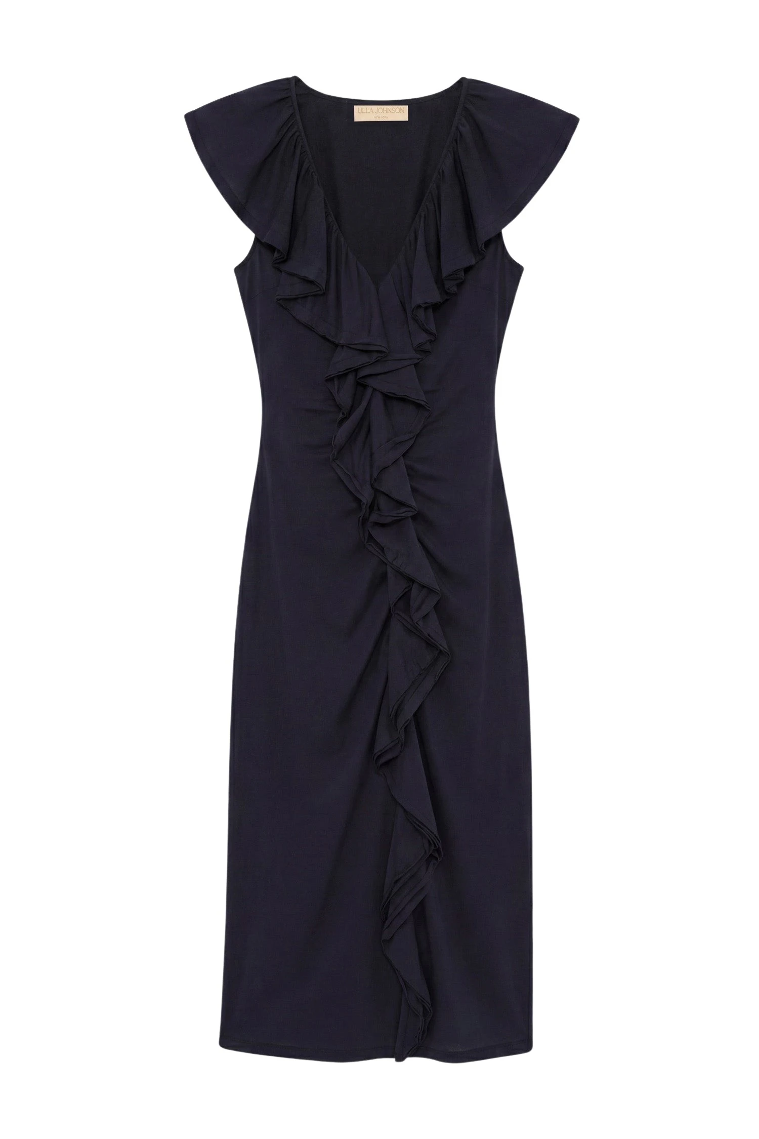 Ulla-Johnson-Chiara-Cotton-Ruffle-Dress-in-Midnight25642_nobg Ulla Johnson Chiara Cotton Ruffle Dress in Midnight